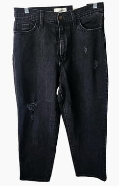 Universal Threads Black Vintage Stretch Straight Leg Jeans Women's SZ 6